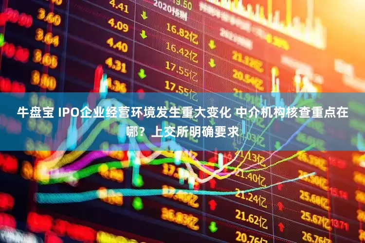 牛盘宝 IPO企业经营环境发生重大变化 中介机构核查重点在哪？上交所明确要求
