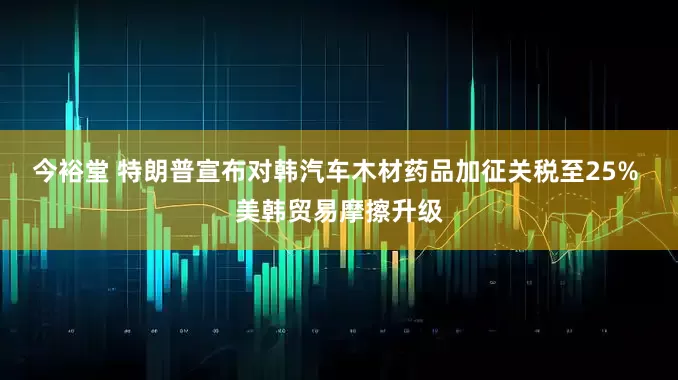 今裕堂 特朗普宣布对韩汽车木材药品加征关税至25% 美韩贸易摩擦升级